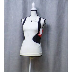 $65.99 Women's Competitor Singlet, White/Black, Size S (SCFXP6A)